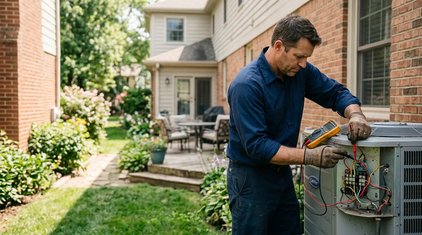 HVAC technician working near Ithaca, NE